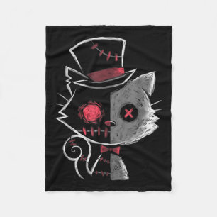 Womens Goth Summer Graphic Harajuku Gothic Creepy  Fleece Blanket