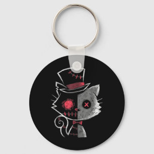 Womens Goth Summer Graphic Harajuku Gothic Creepy Keychain
