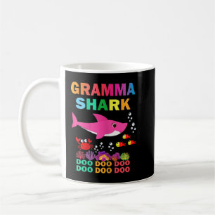 Womens Gramma Shark Shirt Matching Family Mother's Coffee Mug