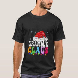 Womens Grammie Claus Funny Xmas Family Matching Gr T-Shirt