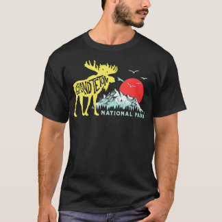 Womens Grand Teton National Park Moose Mountains T T-Shirt