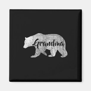 Women's Grandma Bear Outdoors Family Tee For Grand Magnet