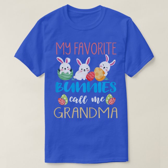 Womens Grandma Cute Bunny Egg Easter Day Happy Eas T-Shirt (Design Front)