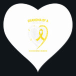 Womens Grandma Grandson Granddaughter Childhood Heart Sticker<br><div class="desc">Womens Grandma Grandson Granddaughter Childhood</div>