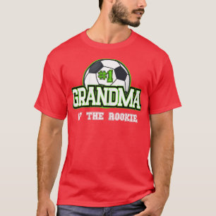 Womens Grandma Rookie of Year 1st Birthday Soccer  T-Shirt