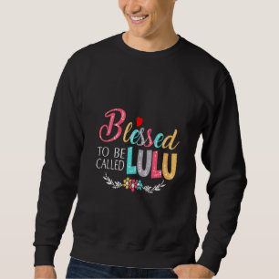 Womens Grandma Tee Blessed To Be Called Lulu Colo