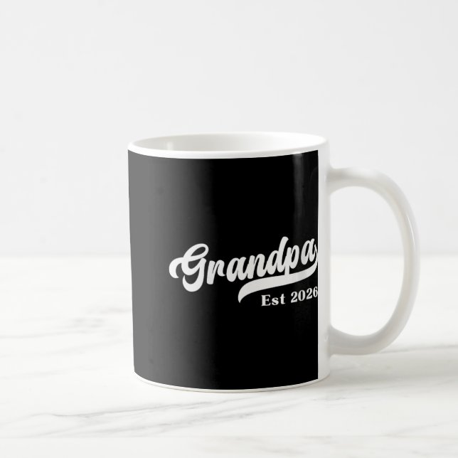 Womens Grandpa Est 2026 New Grandfather Design V-n Coffee Mug (Right)