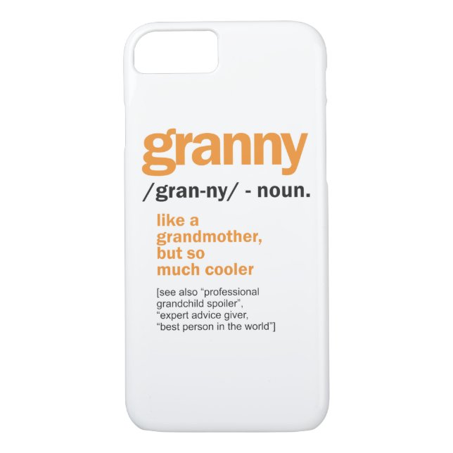 Womens Granny Definition Grandma Gift Case-Mate iPhone Case (Back)