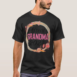 Womens Great grandma 2023 For Pregnancy Announceme T-Shirt