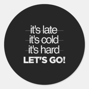 Womens Great Motivational Discipline Workout No Ex Classic Round Sticker