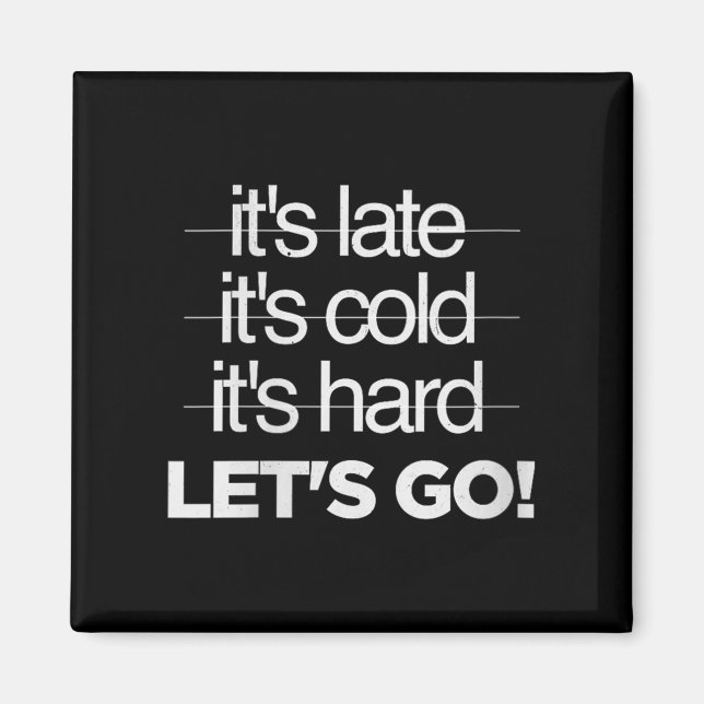 Womens Great Motivational Discipline Workout No Ex Magnet (Front)