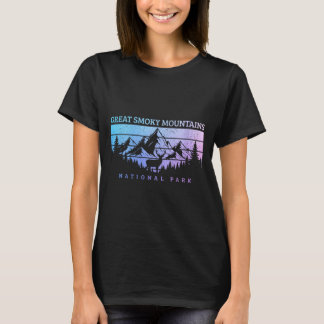 Womens Great Smoky Mountains National Park Vintage T-Shirt