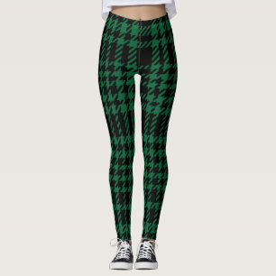 Women's Green/Black Plaid Leggings