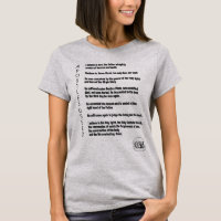 Women's Grey Short Sleeve "Apostle's Creed"