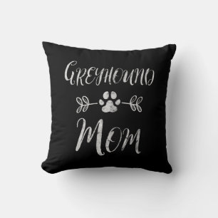Womens Greyhound Mom Shirt Italian Greyhound Mom Throw Pillow