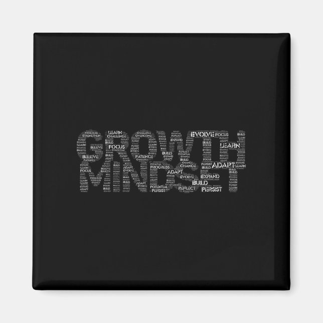 Womens Growth Mindset Motivation And Insrational V Magnet (Front)