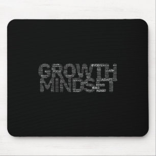 Womens Growth Mindset Motivation And Insrational V Mouse Pad