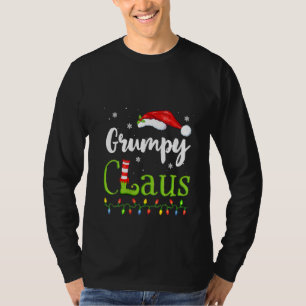 Womens Grumpy Claus Funny Family Santa Pyjamas Chr T-Shirt