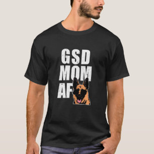 Womens Gsd Mom Af Womens German Shepherd Dog T-Shirt