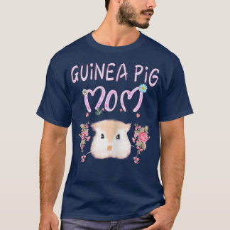 Womens Guinea Pig Mom Funny Pet Owne Guinea Pig Lo T-Shirt