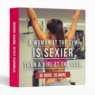 Women's Gym Workout Motivational Binder