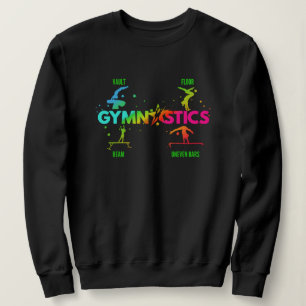 Women's Gymnastics Bars Beam Vault Floor Sweatshirt