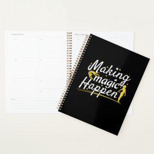 Women's Gymnastics Making Magic Happen Quote Planner