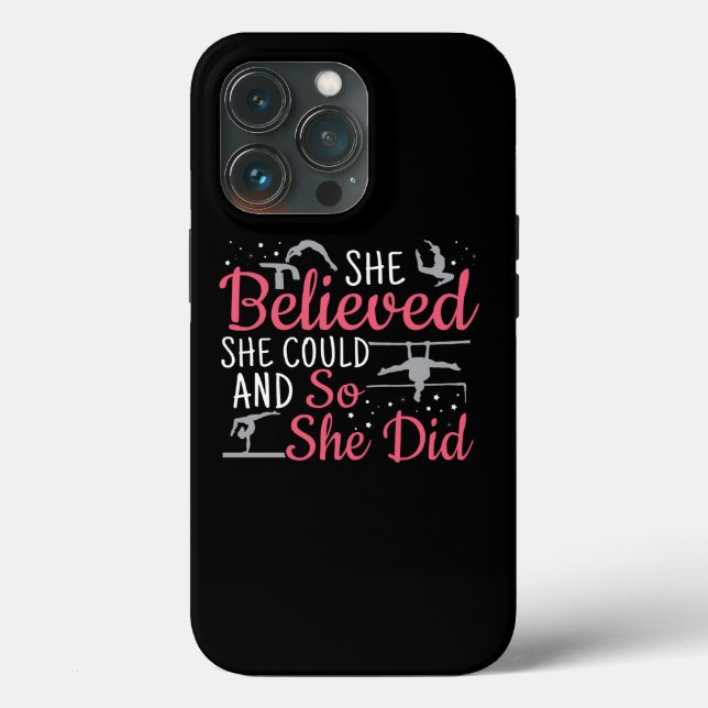 Women's Gymnastics - She Believed She Could Case-Mate iPhone Case (Back)