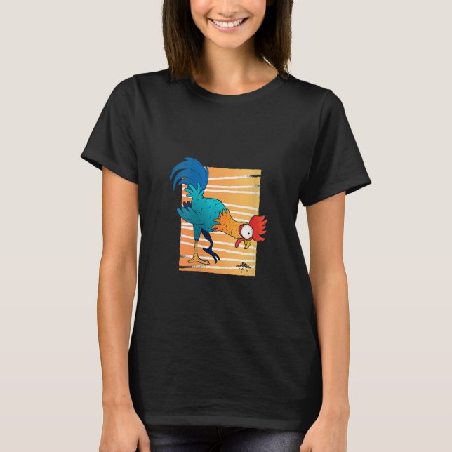 Womens Hahn Eats Grains in Rainbow Colours   Men W T-Shirt (Front)