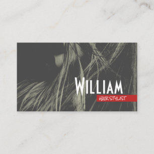 Womens Hair Hair Stylist Business Card