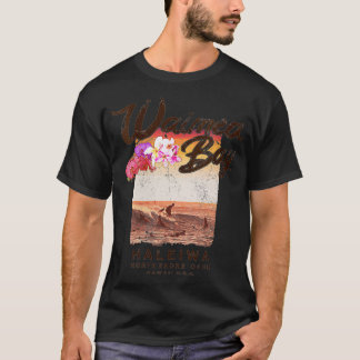 Womens Haleiwa Hawaii Waimea Bay North Shore Vinta T-Shirt