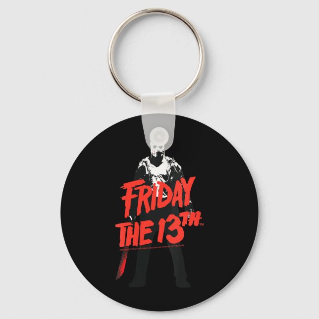 Womens Halloween Design Horror Classic Keychain (Front)
