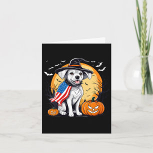 Women's halloween dog card