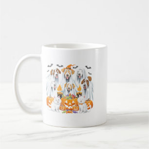 Womens Halloween Dog Ghost Funny Halloween Dog For Coffee Mug