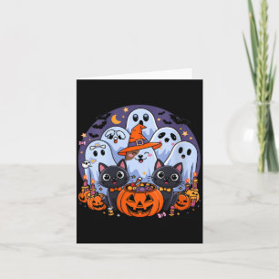 Womens Halloween Dog Ghost Funny Halloween Dog Men Card