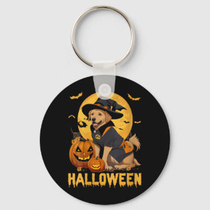 Womens Halloween Dog V-Neck T-Shirt4 Keychain