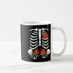 Womens Halloween Pregnancy Twins Costumes Pregnant Coffee Mug