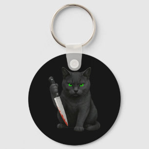 Womens Halloween Schnauzer Dog Black Keychain