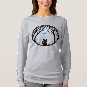 Women's Halloween Shirt Fat Cat Ladies Shirts
