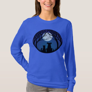 Women's Halloween Shirt Fat Cat Ladies Shirts