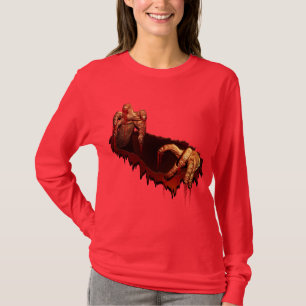 Women's Halloween Shirt Horror Zombie Undead Shirt
