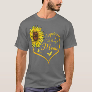 Womens Happiness is being a Momo Shirt Sunflower L