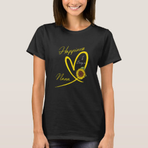Womens Happiness Is Being A Nana Sunflower 1 T-Shirt