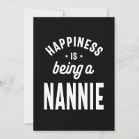 Womens Happiness Nannie Grandma Gift