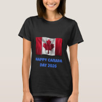 Women's Happy Canada Day T-shirt