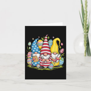 Womens Happy Easter Nurse Gnomes Nursing Scrub Doc Card