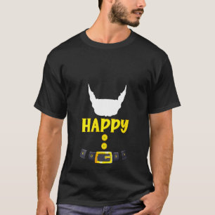 Womens Happy Halloween Shorty Costume Colour Happy T-Shirt
