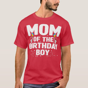 Womens Happy Mom On Kids Birthday  T-Shirt
