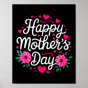 Womens happy mother's day shirt women mom grandmaW Poster