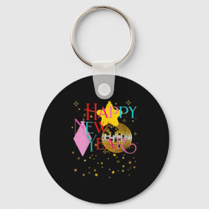 Womens Happy New Years Eve Party Supplies 2026 Mat Keychain
